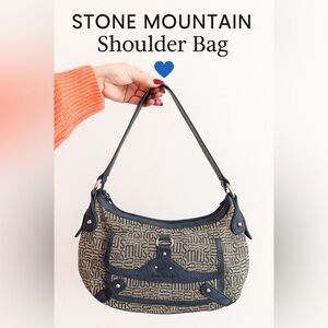 👜 Stone Mountain Navy Monogram Shoulder Bag
